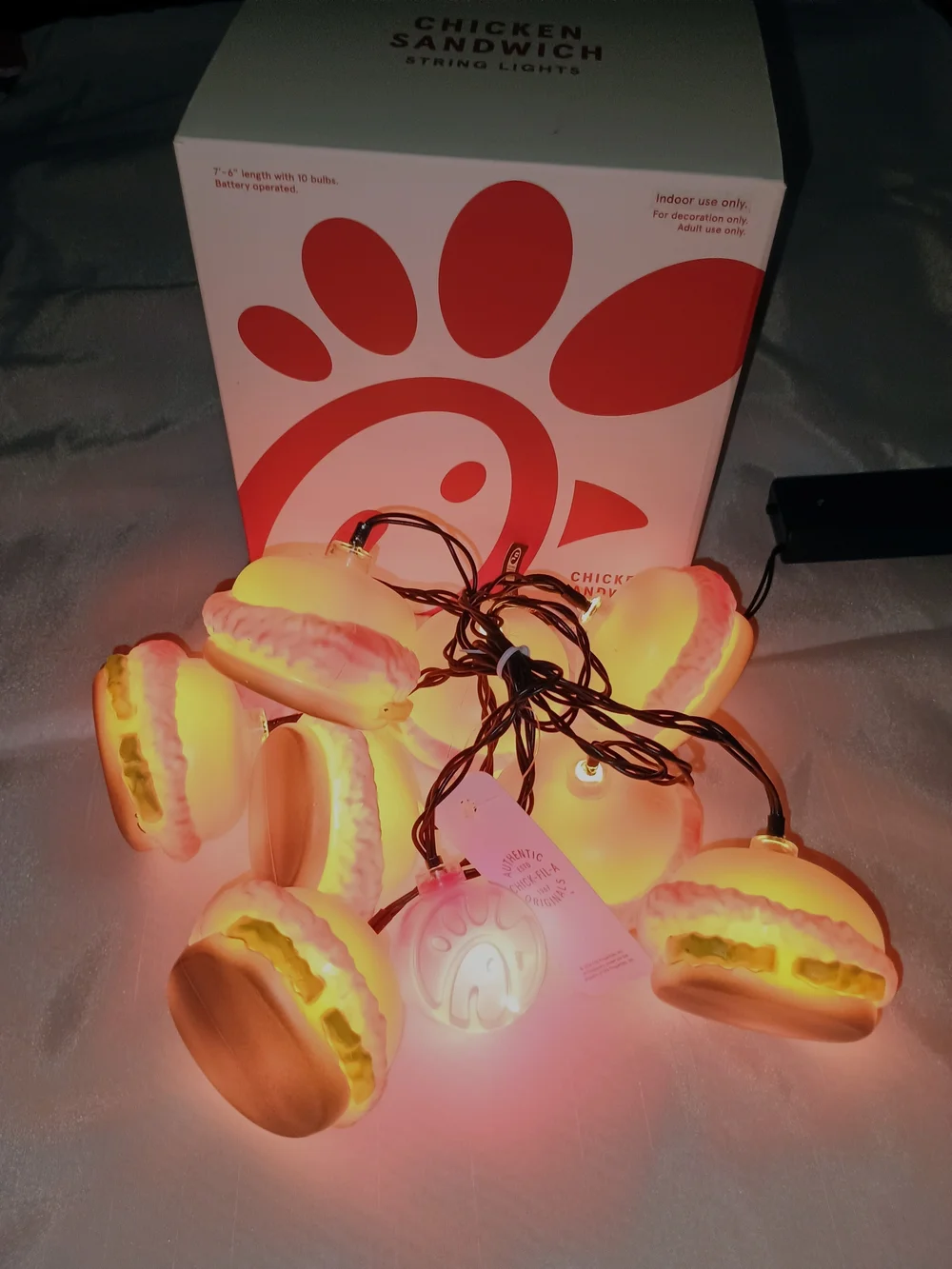 Chick-fil-A : Chicken Sandwich String / Christmas Lights